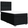 vidaXL Cama com molas/colch&atilde;o 90x190 cm tecido preto