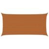 vidaXL Vela de sombra solar Laranja e Marrom 6 x 3 m