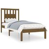 vidaXL Estrutura cama pequena solteiro 75x190 cm madeira castanho mel