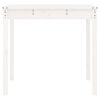 vidaXL Mesa de jardim 121x82,5x76 cm madeira de pinho maci&ccedil;a branco