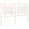 vidaXL Cabeceira de cama 145,5x4x100 cm madeira de pinho maci&ccedil;a branco