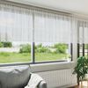 vidaXL Cortina de Renda com cortinas Branco 80 x 500 cm Poli&eacute;ster