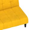vidaXL Sof&aacute;-cama de 2 lugares veludo amarelo