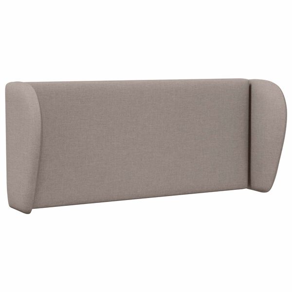 vidaXL Orelha de Cabeceira Cinzento-acastanhado 40 x 23 x 6 cm tecido