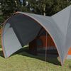 vidaXL Tenda Teepee para 9 Pessoas Cinza e Laranja 502 x 502 x 297 cm