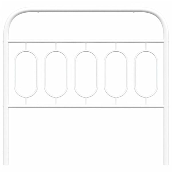 vidaXL Cabeceira de substitui&ccedil;&atilde;o 100 cm metal branco