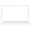vidaXL Estrutura de cama infantil 90x190 cm pinho maciço branco
