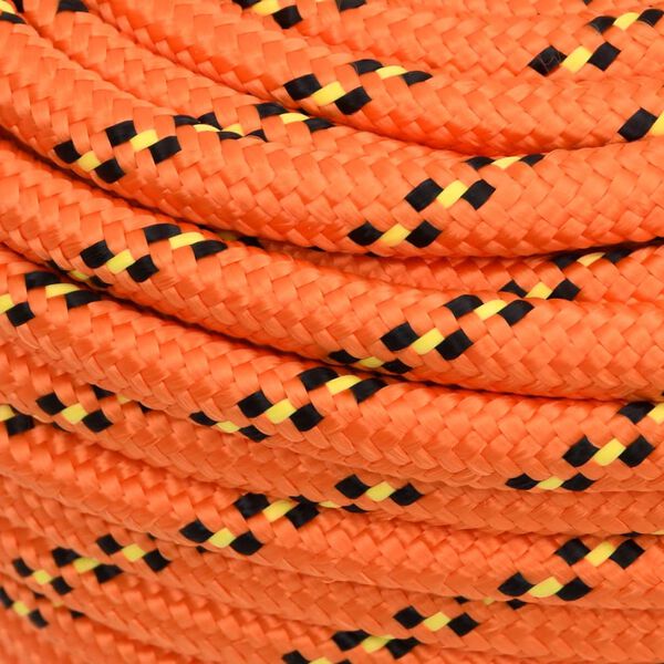 vidaXL Corda de barco 16 mm 25 m polipropileno laranja