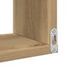 vidaXL Prateleiras parede canto 2pcs deriv. madeira carvalho artisiano