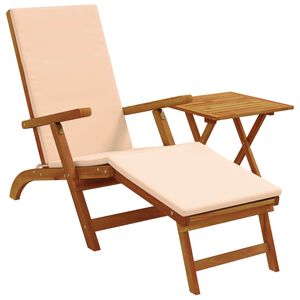 vidaXL Espregui&ccedil;adeira Reclin&aacute;vel e Dobr&aacute;vel 2 pcs Bege
