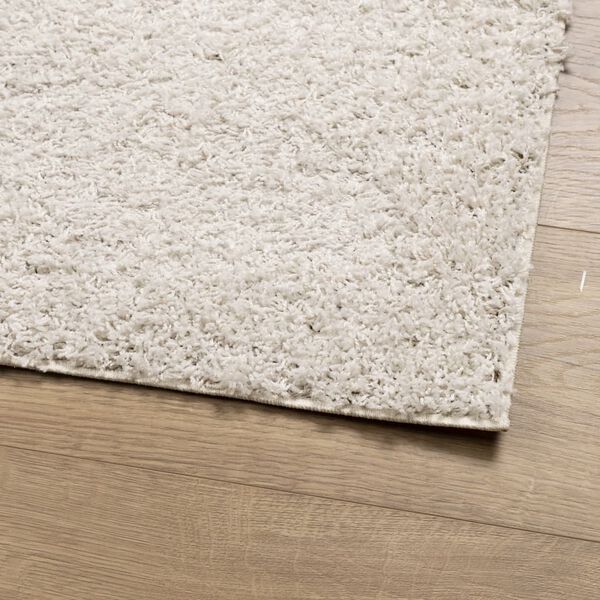 vidaXL Tapete shaggy de pelo alto PAMPLONA 100x200 cm creme