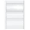 vidaXL Porta de arm&aacute;rio 4 pcs design de persiana pinho maci&ccedil;o branco