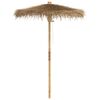 vidaXL Guarda-chuva Tiki com dossel de folha de bananeira 150 cm Bambu