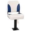 vidaXL Conjunto de 1 assento barco dobr&aacute;vel 41x36x48 cm azul e branco