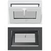 vidaXL Janela de por&atilde;o RISOR 60 x 40 cm PVC e Vidro Antracite