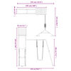 vidaXL Conjunto de brincar para exterior madeira de pinho impregnada