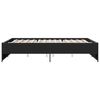 vidaXL Estrutura de cama 140x200 cm derivados de madeira/metal preto