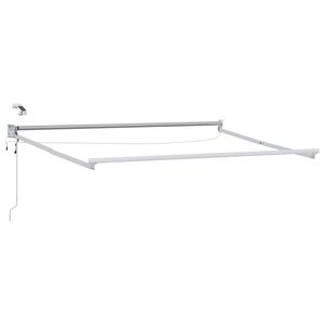 vidaXL Estrutura do Toldos Retr&aacute;teis El&eacute;tricos Branco 2,5 x 2 m