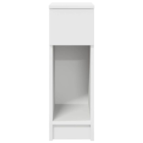 vidaXL Mesas de cabeceira com gaveta 2 pcs 20x36x60 cm branco