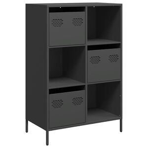 vidaXL M&oacute;vel alto 68x39x103,5 cm a&ccedil;o preto