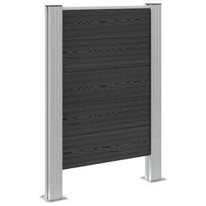 vidaXL Cerca para Ca&ccedil;amba de Lixo Cinzento 85 x 12 x 115 cm
