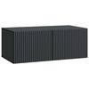 vidaXL Gabinete de TV de Parede Preto 78,5 x 41 x 30 cm