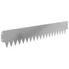 vidaXL Acabamento para Gramado 10 pcs 103 x 20 cm metal Prateado