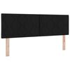vidaXL Cabeceira LED Preto 160 cm tecido
