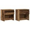 vidaXL Mesas de cabeceira 2pcs 40x30x39cm deriv. madeira madeira velha