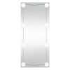 vidaXL Espelho de parede retangular com luzes LED 50x100 cm vidro