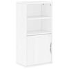 vidaXL Arm&aacute;rio lateral ODDA branco 40x24x79 cm pinho de madeira maci&ccedil;a