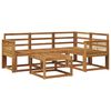 vidaXL Conjunto de Sof&aacute;s para Exterior 5 pcs Natural