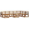 vidaXL Conjunto de Sof&aacute;s para Exterior 9 pcs Natural