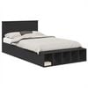 vidaXL Estrutura da Cama Preto 135 x 190 cm Derivados de Madeira