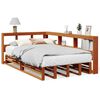 vidaXL Cama c/ estante sem colch&atilde;o 120x200cm pinho maci&ccedil;o castanho-mel