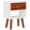 vidaXL Mesa de cabeceira em madeira de ac&aacute;cia maci&ccedil;a 40x30x57 cm
