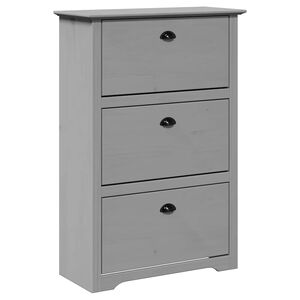 vidaXL Sapateira BODO 80x35x118 cm cinzento