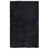vidaXL Tapete shaggy de pelo alto NAVARRA 80x150 cm poli&eacute;ster preto