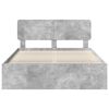 vidaXL Estrutura da Cama com cabeceira Concreto 160 x 200 cm