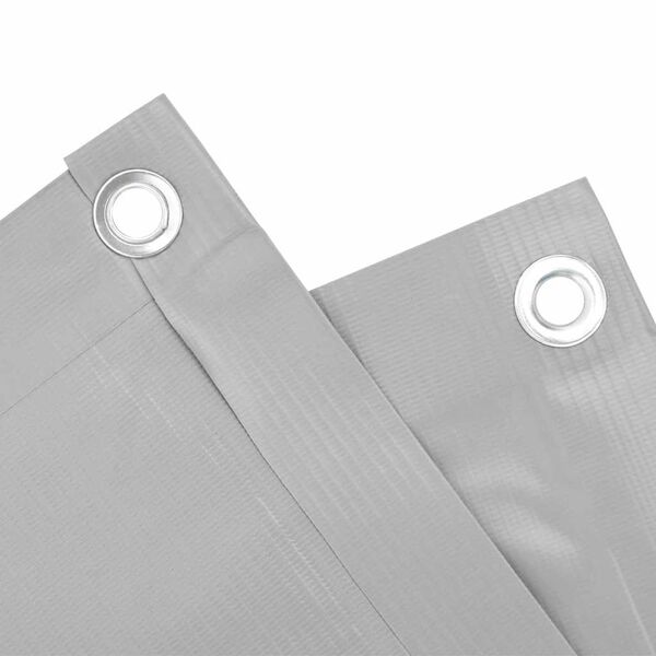 vidaXL Tela de privacidade para varanda 1000x120 cm PVC cinzento