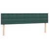 vidaXL Cama com molas colch&atilde;o 200x210 cm veludo verde-escuro