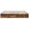 vidaXL Estrutura de Cama Ottoman Carvalho Fumado 203 x 160 x 25 cm