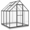vidaXL Estufa com estrutura de base 169x169x202 cm alum&iacute;nio antracite