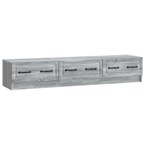 vidaXL Gabinete para TV 147 x 34,5 x 27 cm Sonoma Cinzento