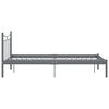 vidaXL Estrutura de cama 120x200 cm metal cinzento