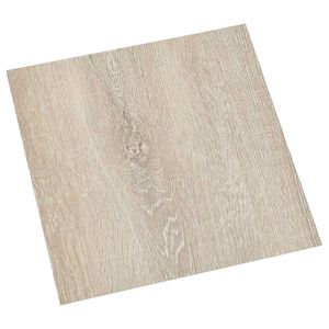 vidaXL Pranchas de Piso Autoadesivo Marrom e bege 30,5 x 30,5 cm