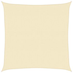 vidaXL Para-sol estilo vela 160 g/m&sup2; 4,5x4,5 m PEAD cor creme