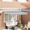 vidaXL Toldo Retr&aacute;til Antracite 350 x 200 cm tecido