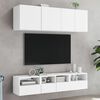 vidaXL M&oacute;veis de parede p/ TV 2pcs 40x30x30cm derivados madeira branco