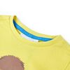 T-shirt infantil com mangas curtas amarelo 128